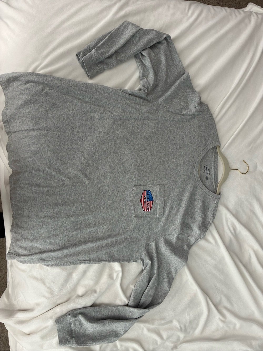 Vineyard Vines Heather Gray Crewneck Tee